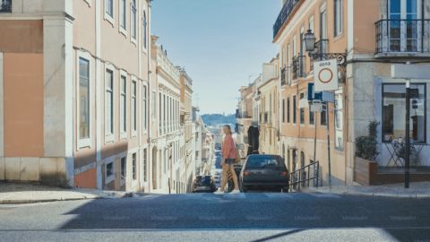 旧感城市冷蓝灰