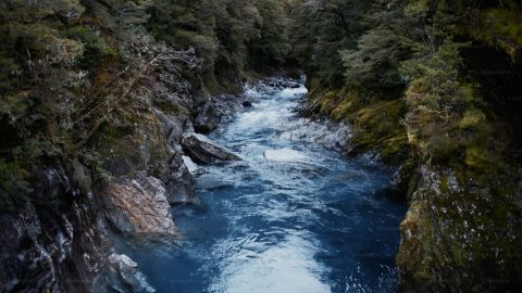 情绪风景冷蓝灰